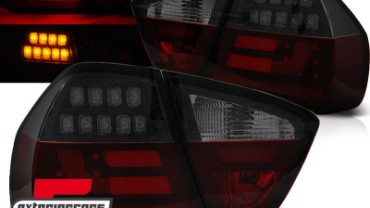 LED stražnja svjetla LedBar (crvena/smoke/crna) / BMW serije 3 E90 limuzina (2005-2008), LDBMN6