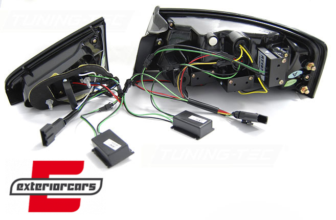 LED stražnja svjetla LedBar dizajn (crna) / Audi A5 8T Coupe Cabrio Sportback (2007-2011), LDAUE1