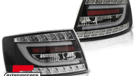 LED stražnja svjetla LedBar dizajn (crna) / Audi A6 C6 4F limuzina (2004-07.2008), LDAUB9