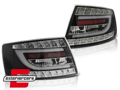 LED stražnja svjetla LedBar dizajn (crna) / Audi A6 C6 4F limuzina (2004-07.2008), LDAUB9