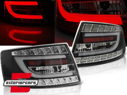 LED stražnja svjetla LedBar dizajn (crna) / Audi A6 C6 4F limuzina (2004-07.2008), LDAUC4
