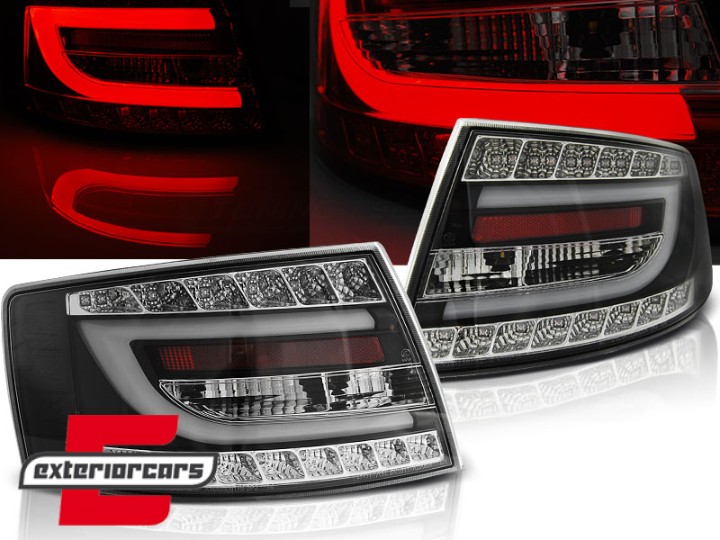 LED stražnja svjetla LedBar dizajn (crna) / Audi A6 C6 4F limuzina (2004-07.2008), LDAUC4
