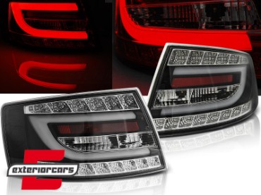 LED stražnja svjetla LedBar dizajn (crna) / Audi A6 C6 4F limuzina (2004-07.2008), LDAUC4