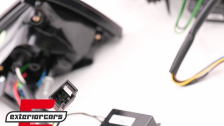 LED stražnja svjetla LedBar dizajn (crvena/kristal) / Audi A5 8T Coupe Cabrio Sportback (2007-2011), LDAUE2