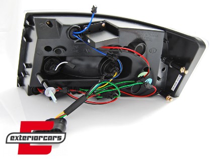 LED stražnja svjetla LedBar dizajn (crvena/kristal) / Audi A6 C6 4F limuzina (2004-07.2008), LDAUC5