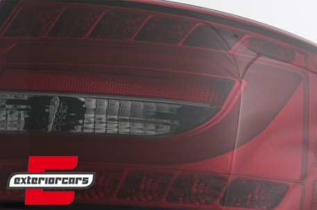 LED stražnja svjetla LedBar dizajn (crvena/smoke) / Audi A6 C6 4F limuzina (2004-07.2008), LDAUC6