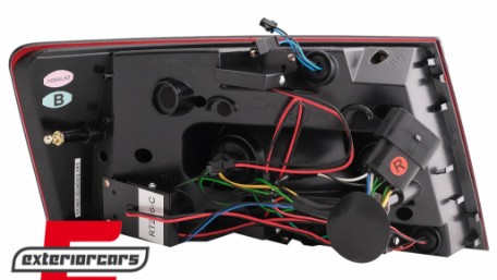 LED stražnja svjetla LedBar dizajn (crvena/smoke) / Audi A6 C6 4F limuzina (2004-07.2008), LDAUC6