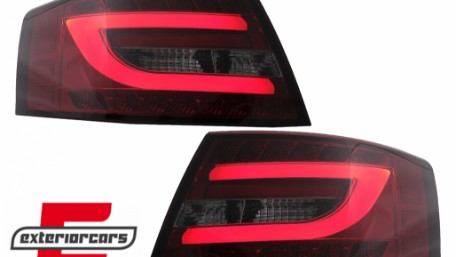 LED stražnja svjetla LedBar dizajn (crvena/smoke) / Audi A6 C6 4F limuzina (2004-07.2008), LDAUC6