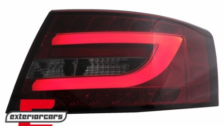 LED stražnja svjetla LedBar dizajn (crvena/smoke) / Audi A6 C6 4F limuzina (2004-07.2008), LDAUC6