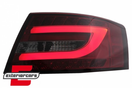 LED stražnja svjetla LedBar dizajn (crvena/smoke) / Audi A6 C6 4F limuzina (2004-07.2008), LDAUC6