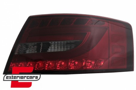 LED stražnja svjetla LedBar dizajn (crvena/smoke) / Audi A6 C6 4F limuzina (2004-07.2008), LDAUC6