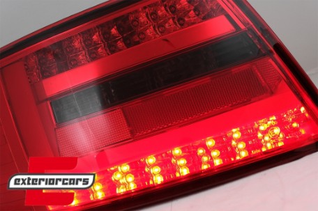 LED stražnja svjetla LedBar dizajn (crvena/smoke) / Audi A6 C6 4F limuzina (2004-07.2008), LDAUG3