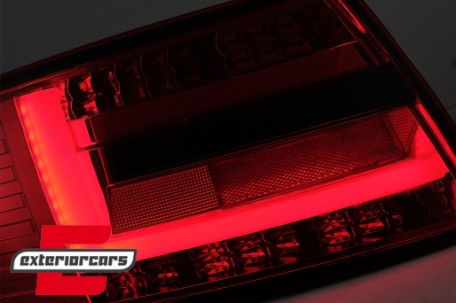 LED stražnja svjetla LedBar dizajn (crvena/smoke) / Audi A6 C6 4F limuzina (2004-07.2008), LDAUG3