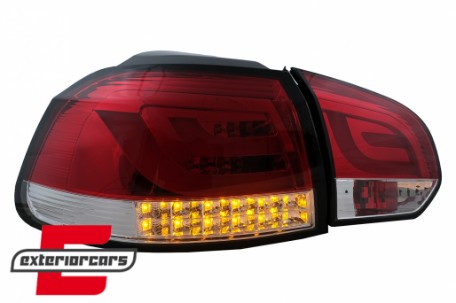 LED stražnja svjetla LedBar LED žmigavci (crvena/kristal) / Volkswagen Golf VI (2008-2013), LDVWM8
