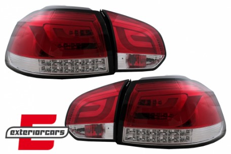 LED stražnja svjetla LedBar LED žmigavci (crvena/kristal) / Volkswagen Golf VI (2008-2013), LDVWM8
