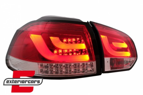 LED stražnja svjetla LedBar LED žmigavci (crvena/kristal) / Volkswagen Golf VI (2008-2013), LDVWM8