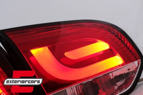 LED stražnja svjetla LedBar LED žmigavci (crvena/kristal) / Volkswagen Golf VI (2008-2013), LDVWM8