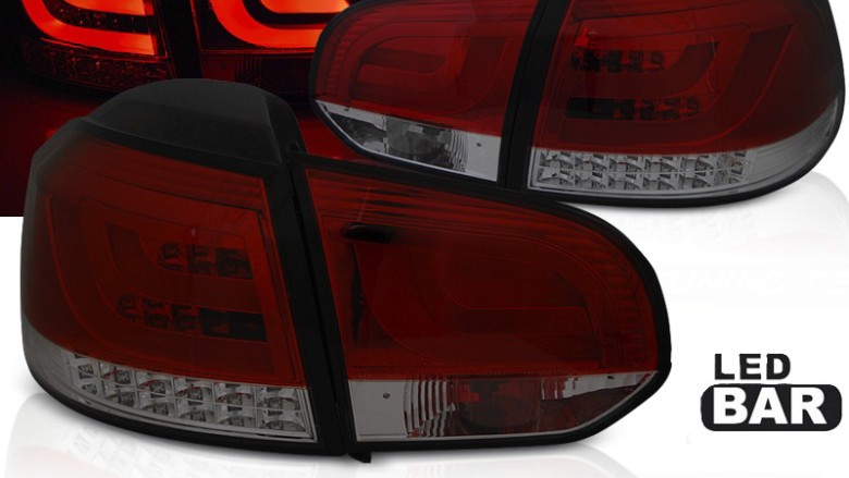 LED stražnja svjetla LedBar LED žmigavci (crvena/smoke) / Volkswagen Golf VI (2008-2013), LDVWM9