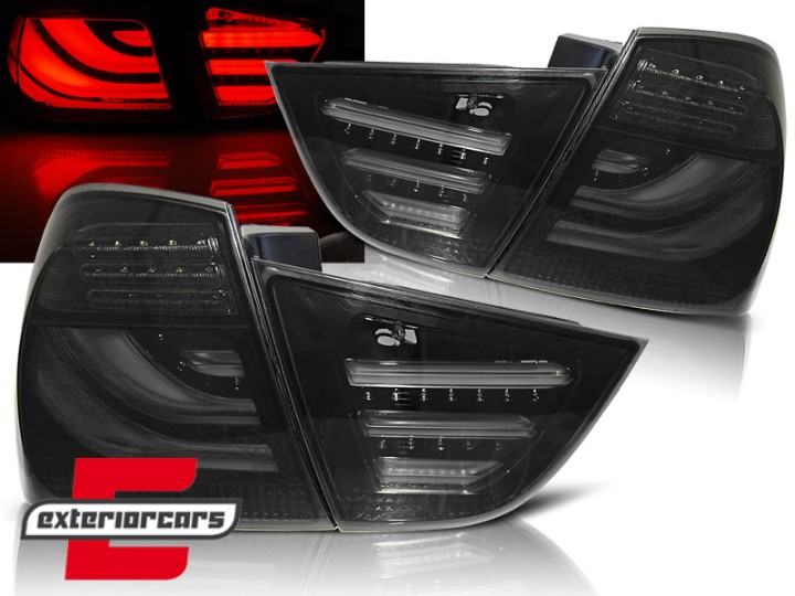 LED stražnja svjetla LedBar (smoke) / BMW serije 3 E90 LCI (2008-2011) limuzina, LDBMB2