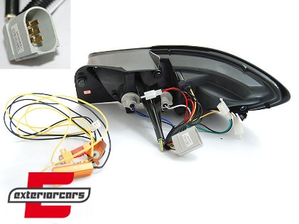 LED stražnja svjetla LedBar (smoke) / Seat Ibiza 6J 3V (2008-2012) hatchback, LDSE34