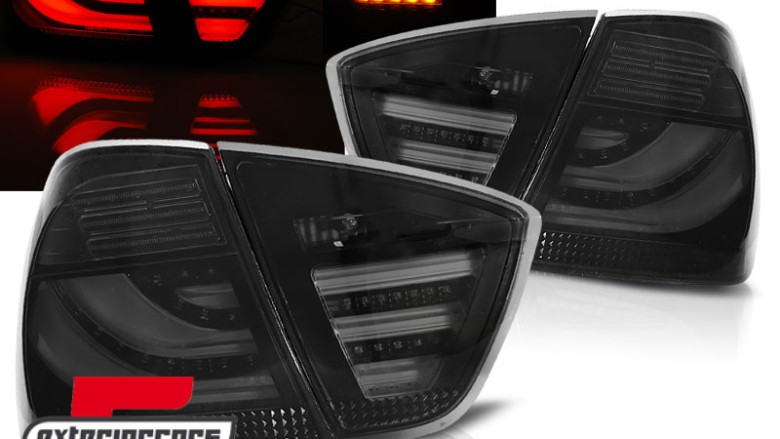 LED stražnja svjetla LedBar (smoke/crna) / BMW serije 3 E90 limuzina (2005-2008), LDBMA8