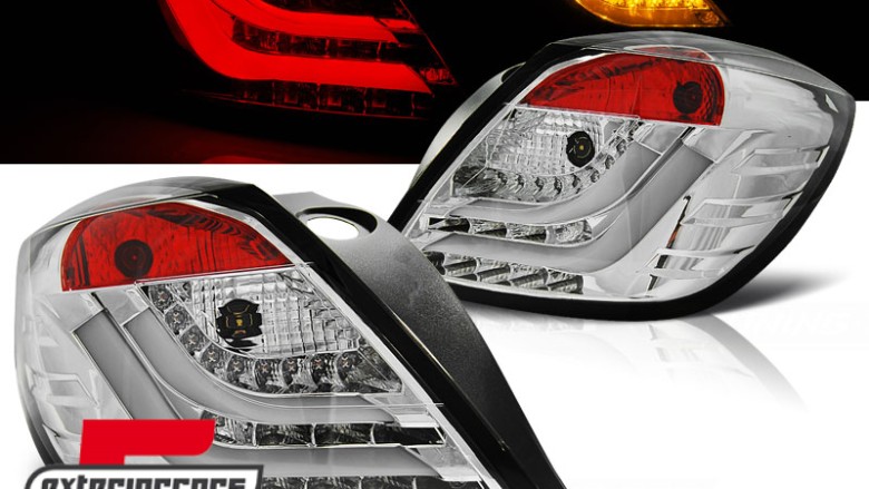 LED stražnja svjetla LightBar (chrome) / Opel Astra H GTC 3V (2005-2009), LDOP47