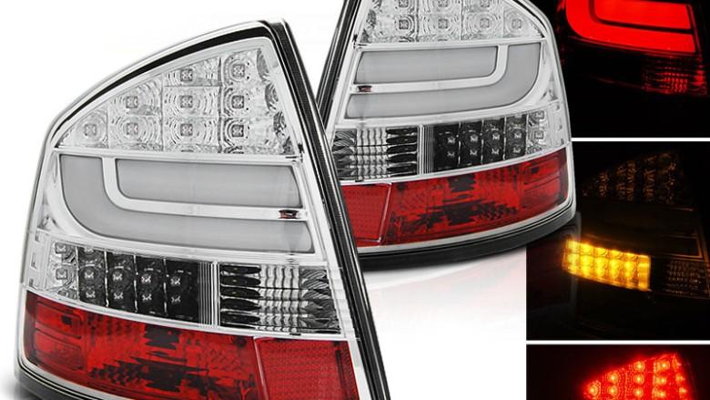 LED stražnja svjetla LightBar (chrome) / Škoda Octavia II (2004-2012) liftback, LDSK10