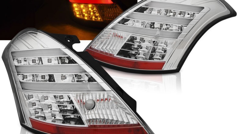 LED stražnja svjetla LightBar (chrome) / Suzuki Swift V (2010-2017), LDSI04