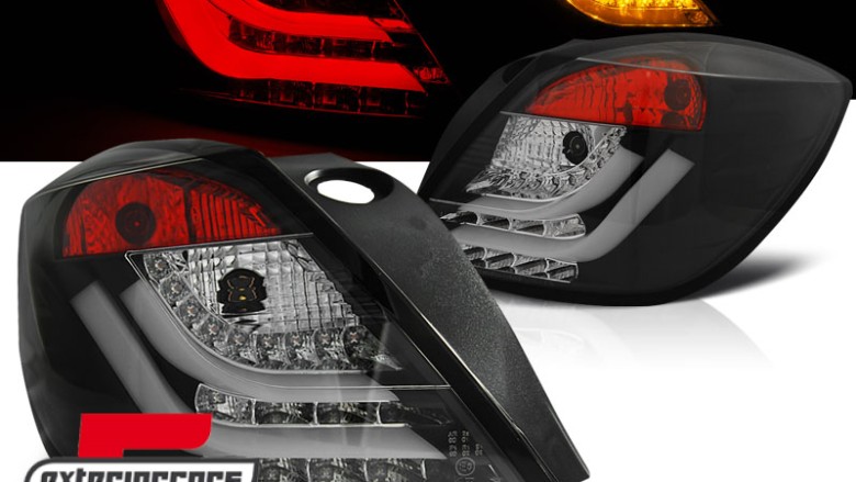 LED stražnja svjetla LightBar (crna) / Opel Astra H GTC 3V (2005-2009), LDOP51