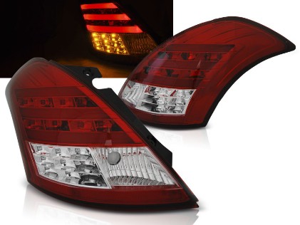 LED stražnja svjetla LightBar (crvena/kristal) / Suzuki Swift V (2010-2017), LDSI05