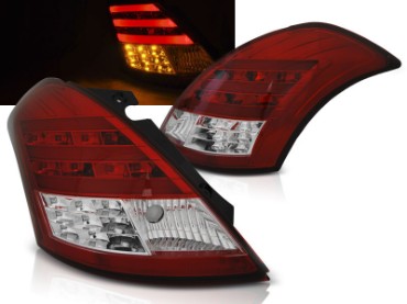 LED stražnja svjetla LightBar (crvena/kristal) / Suzuki Swift V (2010-2017), LDSI05
