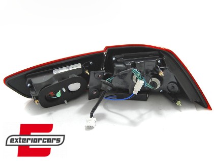 LED stražnja svjetla LightBar (crvena/smoke) / Mitsubishi Lancer 8 limuzina (2007-2011), LDMI09