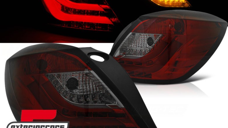 LED stražnja svjetla LightBar (crvena/smoke) / Opel Astra H GTC 3V (2005-2009), LDOP49