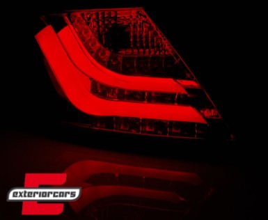 LED stražnja svjetla LightBar (crvena/smoke) / Opel Astra H GTC 3V (2005-2009), LDOP49