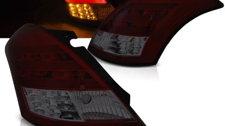 LED stražnja svjetla LightBar (crvena/smoke) / Suzuki Swift V (2010-2017), LDSI06