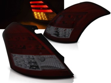 LED stražnja svjetla LightBar (crvena/smoke) / Suzuki Swift V (2010-2017), LDSI06