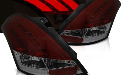 LED stražnja svjetla LightBar (crvena/smoke) / Suzuki Swift V (2010-2017), LDSI16