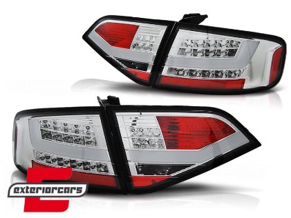 LED stražnja svjetla LightBar dizajn (chrome) / Audi A4 B8 limuzina (2008-2011), LDAU96