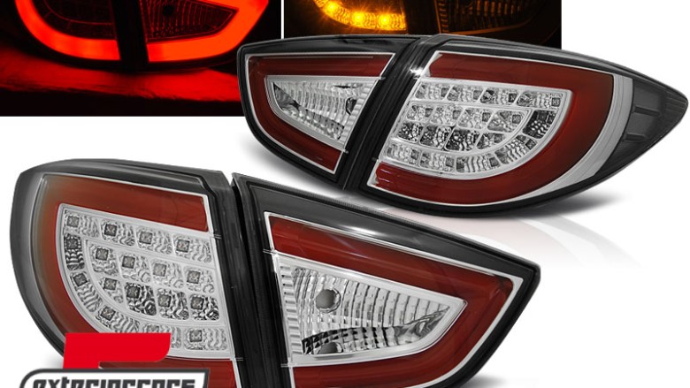 LED stražnja svjetla LightBar dizajn (chrome) / Hyundai IX35 (2010-03.2013), LDHU01