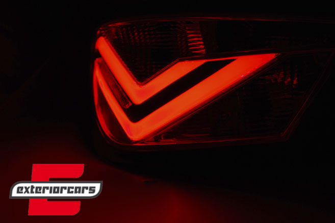 LED stražnja svjetla LightBar dizajn (chrome) / Seat Ibiza 6J (2008-2012) hatchback 3V, LDSE20