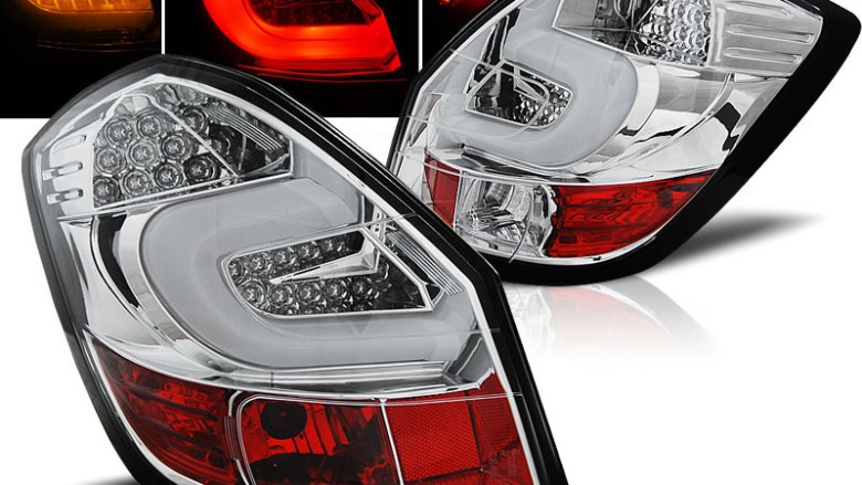 LED stražnja svjetla LightBar dizajn (chrome) / Škoda Fabia II (2007-2014) hatchback/karavan, LDSK05