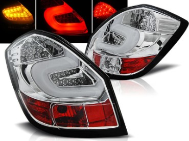 LED stražnja svjetla LightBar dizajn (chrome) / Škoda Fabia II (2007-2014) hatchback/karavan, LDSK05