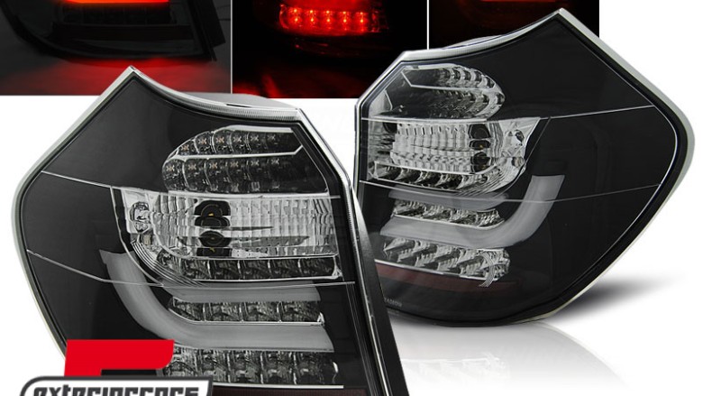 LED stražnja svjetla LightBar dizajn (crna) / BMW serije 1 E81 E87 (2004-08.2007), LDBM85
