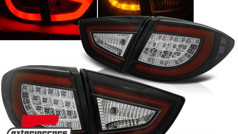 LED stražnja svjetla LightBar dizajn (crna) / Hyundai IX35 (2010-03.2013), LDHU02