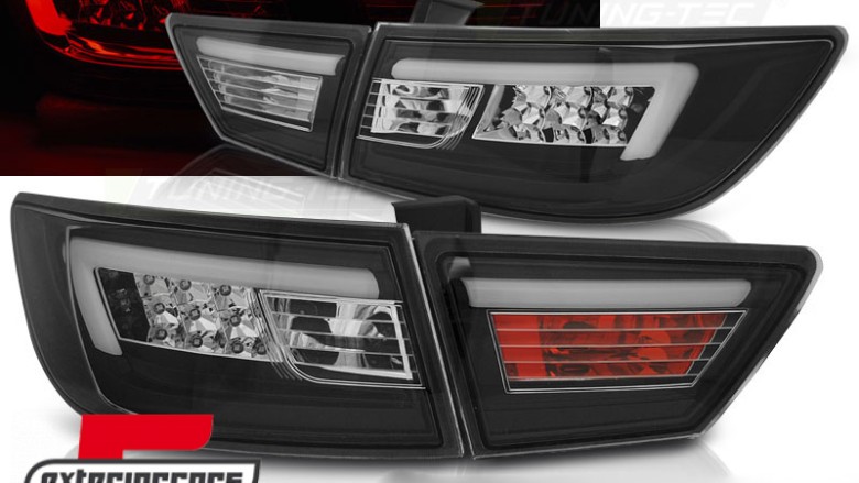 LED stražnja svjetla LightBar dizajn (crna) / Renault Clio IV (2013-2016), LDRE05