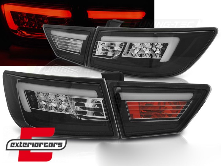 LED stražnja svjetla LightBar dizajn (crna) / Renault Clio IV (2013-2016), LDRE05