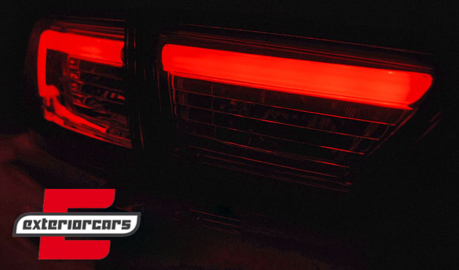 LED stražnja svjetla LightBar dizajn (crna) / Renault Clio IV (2013-2016), LDRE05
