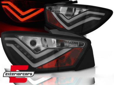 LED stražnja svjetla LightBar dizajn (crna) / Seat Ibiza 6J (2008-2012) hatchback 3V, LDSE24