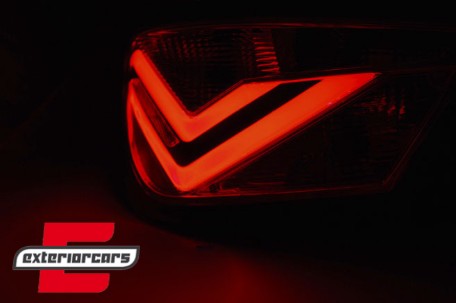 LED stražnja svjetla LightBar dizajn (crna) / Seat Ibiza 6J (2008-2012) hatchback 3V, LDSE24