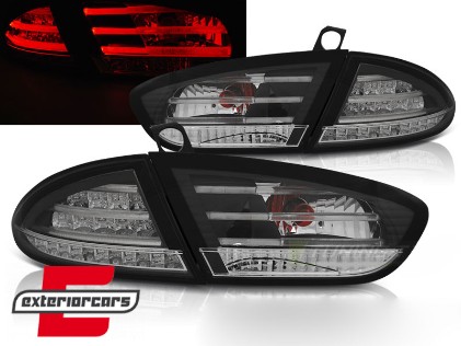 LED stražnja svjetla LightBar dizajn (crna) / Seat Leon (2009-2012), LDSE29